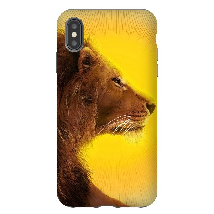 iPhone Xs Max StrongFit Lion and Sun by ECMazur 
