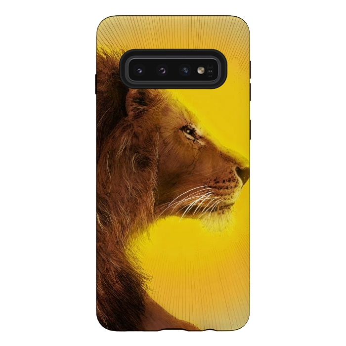 Galaxy S10 StrongFit Lion and Sun by ECMazur 