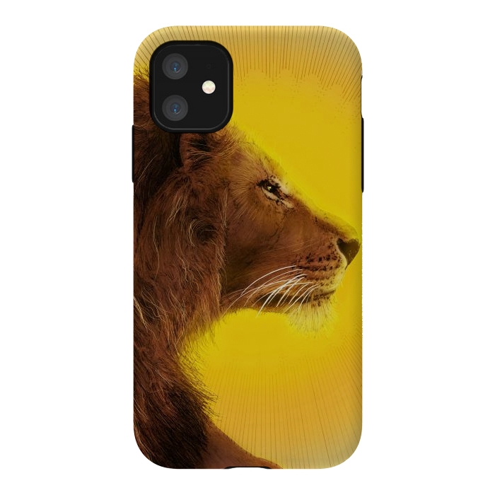 iPhone 11 StrongFit Lion and Sun by ECMazur 