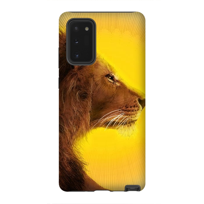 Galaxy Note 20 StrongFit Lion and Sun by ECMazur 
