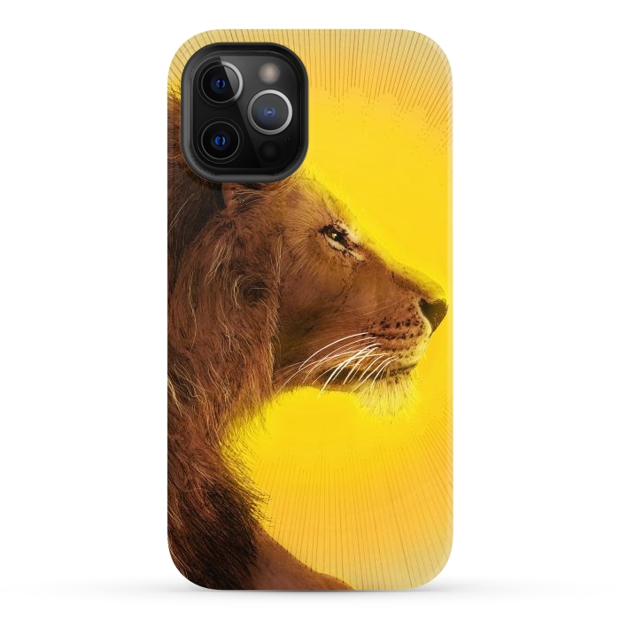 iPhone 12 Pro Max StrongFit Lion and Sun by ECMazur 