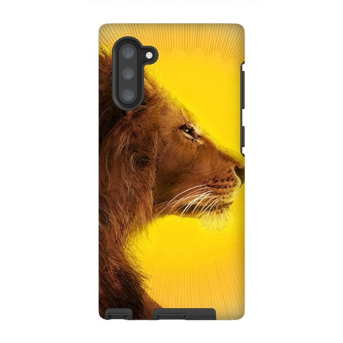 Galaxy Note 10 StrongFit Lion and Sun by ECMazur 