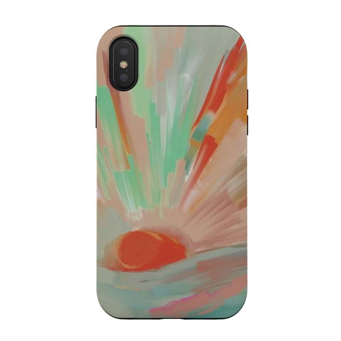iPhone Xs / X StrongFit Abstract Sunrise by Josie