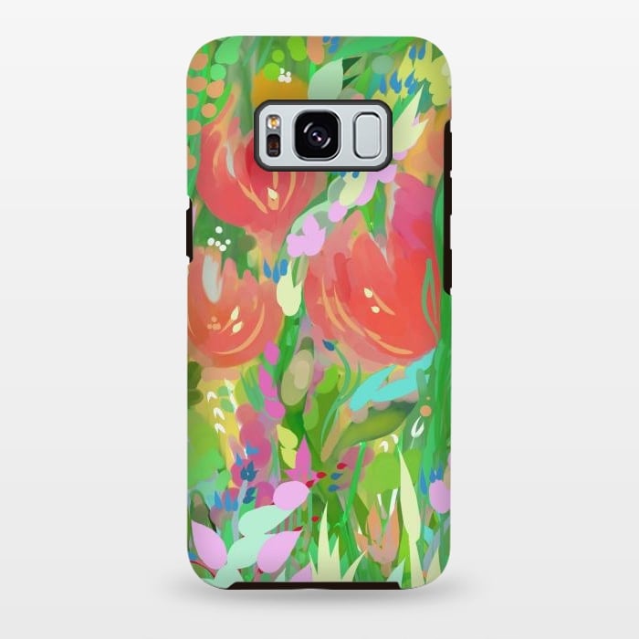 Galaxy S8 plus StrongFit Baby's Orange Roses by Josie