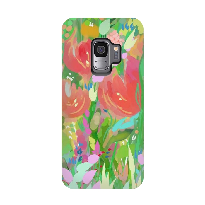 Galaxy S9 StrongFit Baby's Orange Roses by Josie