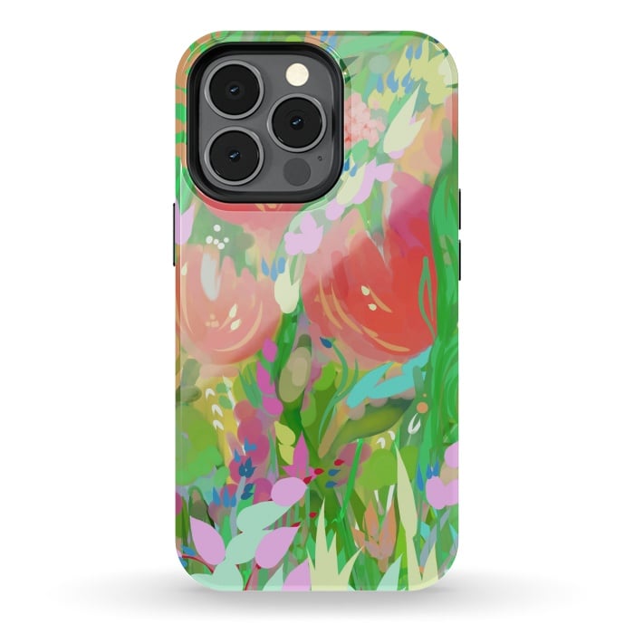 iPhone 13 pro StrongFit Baby's Orange Roses by Josie