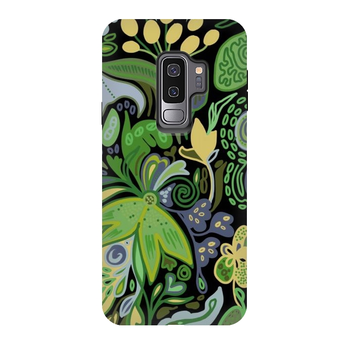 Galaxy S9 plus StrongFit Green Savanna by Josie