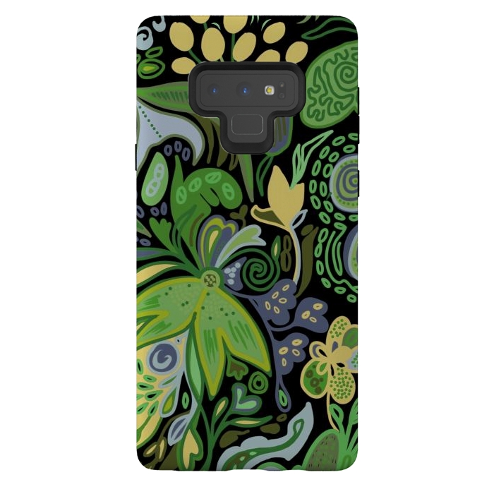 Galaxy Note 9 StrongFit Green Savanna by Josie