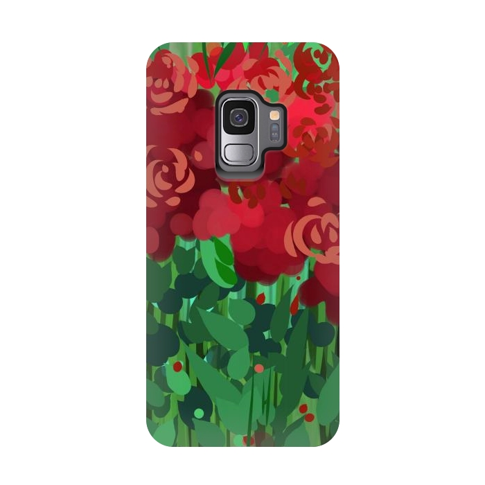 Galaxy S9 StrongFit Reddom Roses by Josie
