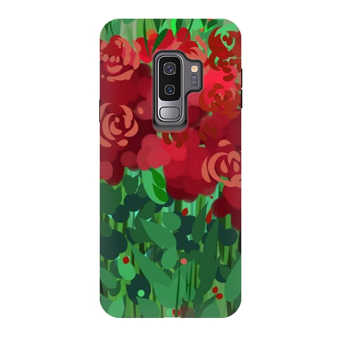 Galaxy S9 plus StrongFit Reddom Roses by Josie
