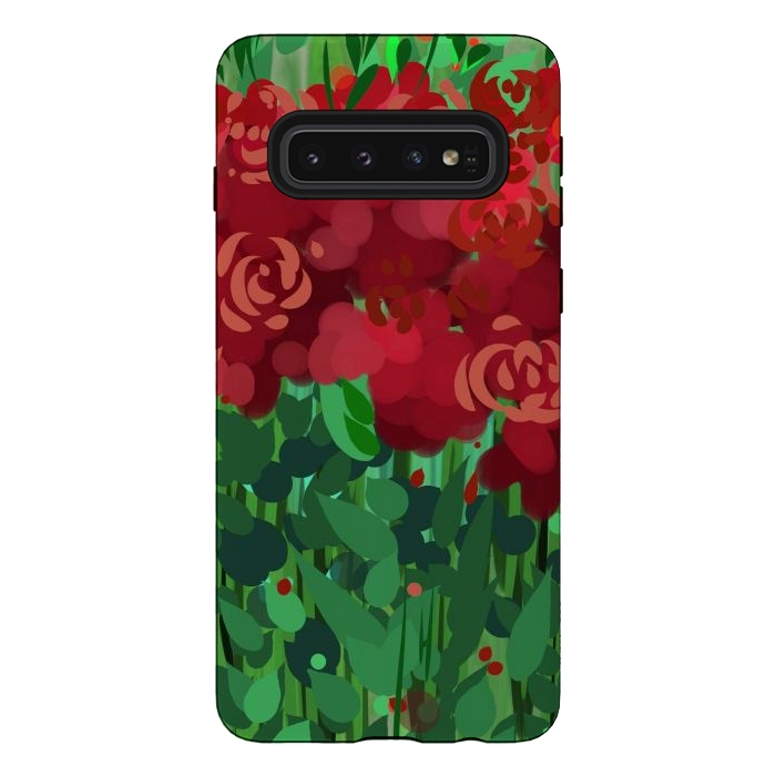 Galaxy S10 StrongFit Reddom Roses by Josie