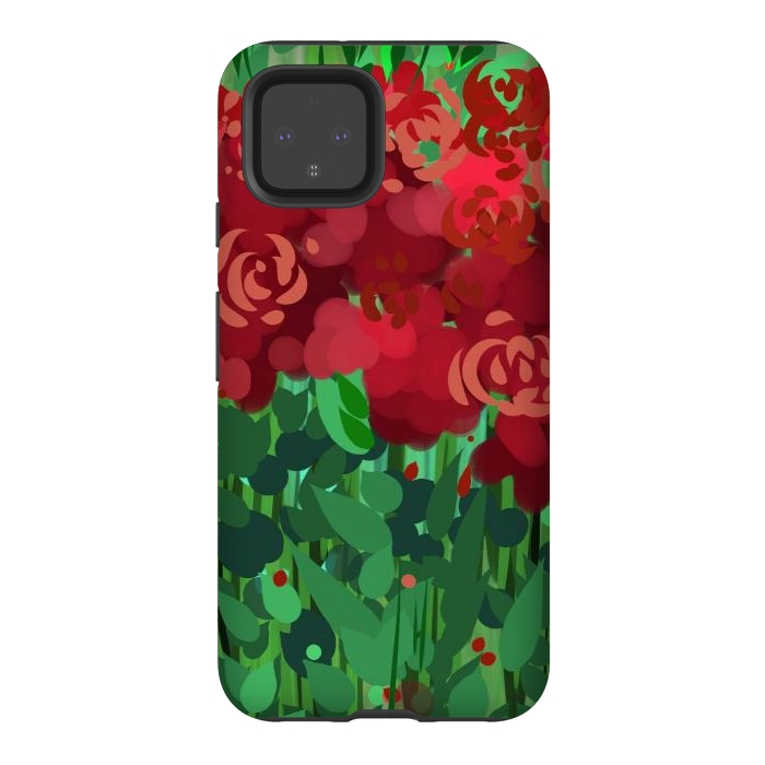 Pixel 4 StrongFit Reddom Roses by Josie