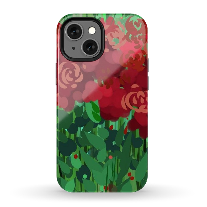 iPhone 12 mini StrongFit Reddom Roses by Josie