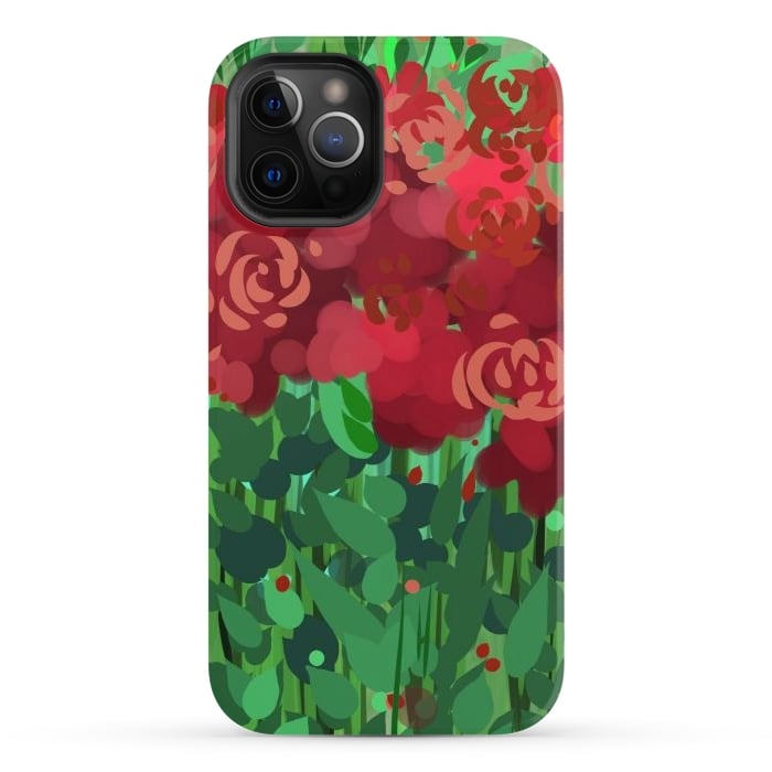 iPhone 12 Pro StrongFit Reddom Roses by Josie