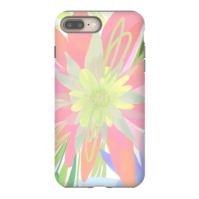 iPhone 8 plus StrongFit Peachy Haven by Josie