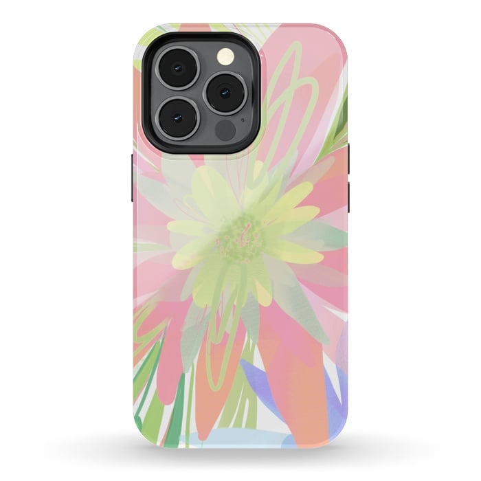 iPhone 13 pro StrongFit Peachy Haven by Josie