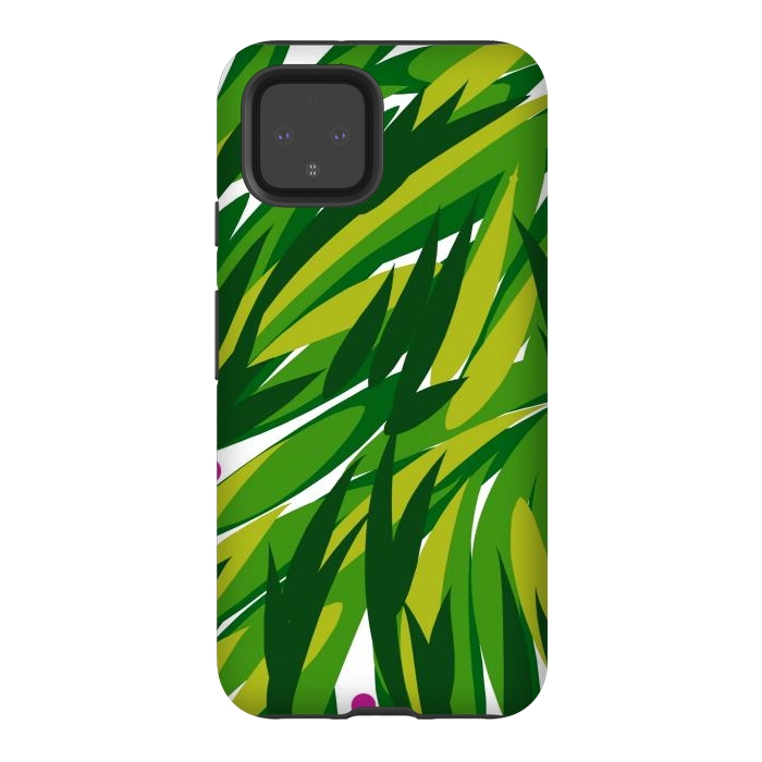 Pixel 4 StrongFit Green Palms by Josie