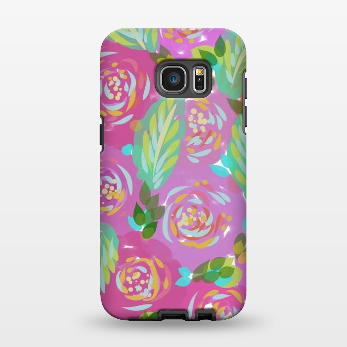 Galaxy S7 EDGE StrongFit Happy Colors  by Josie