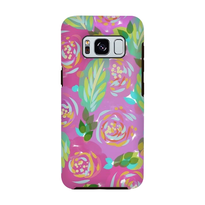 Galaxy S8 StrongFit Happy Colors  by Josie