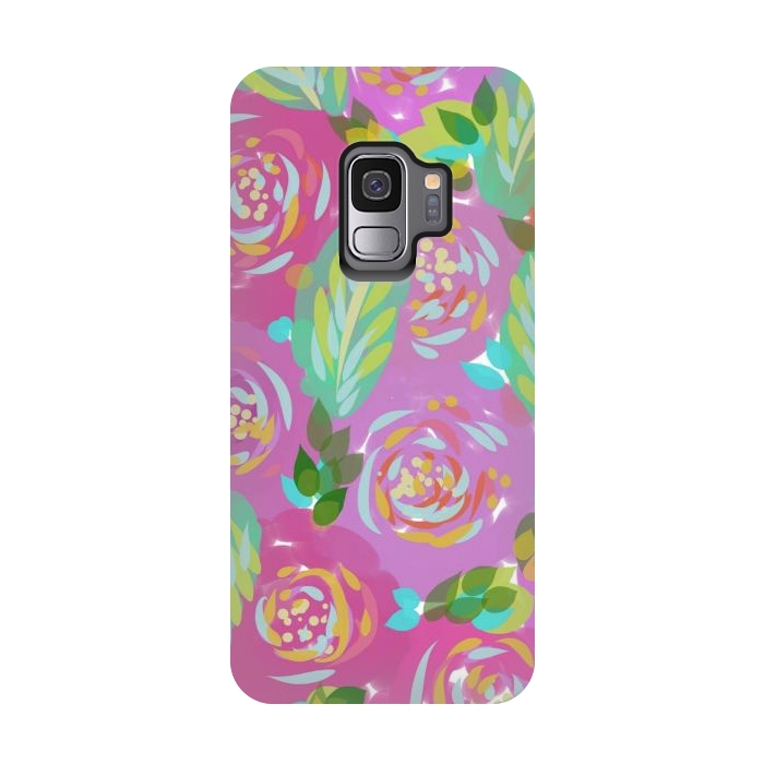 Galaxy S9 StrongFit Happy Colors  by Josie
