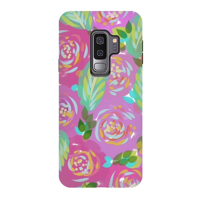 Galaxy S9 plus StrongFit Happy Colors  by Josie