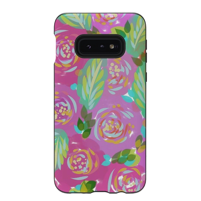Galaxy S10e StrongFit Happy Colors  by Josie