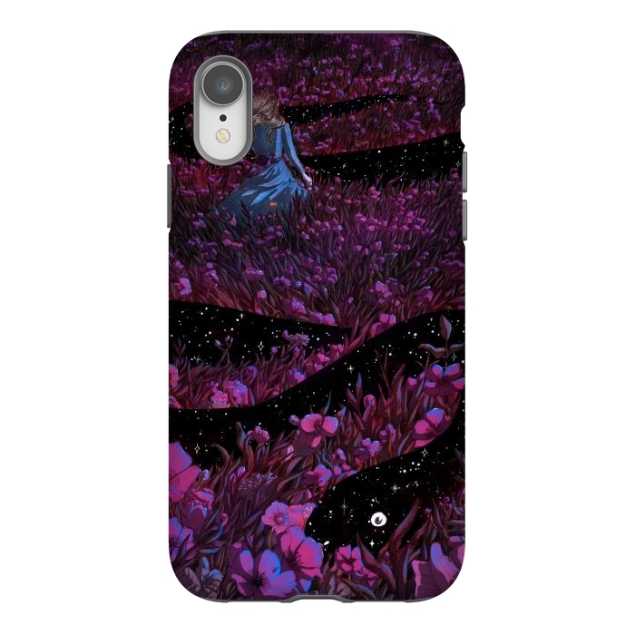 iPhone Xr StrongFit Common Garden Snake at Night by ECMazur 