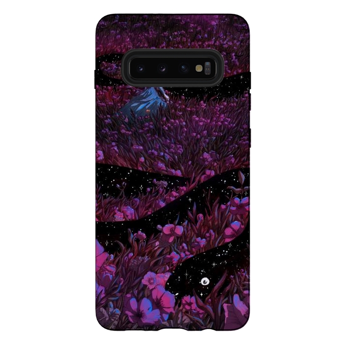 Galaxy S10 plus StrongFit Common Garden Snake at Night by ECMazur 