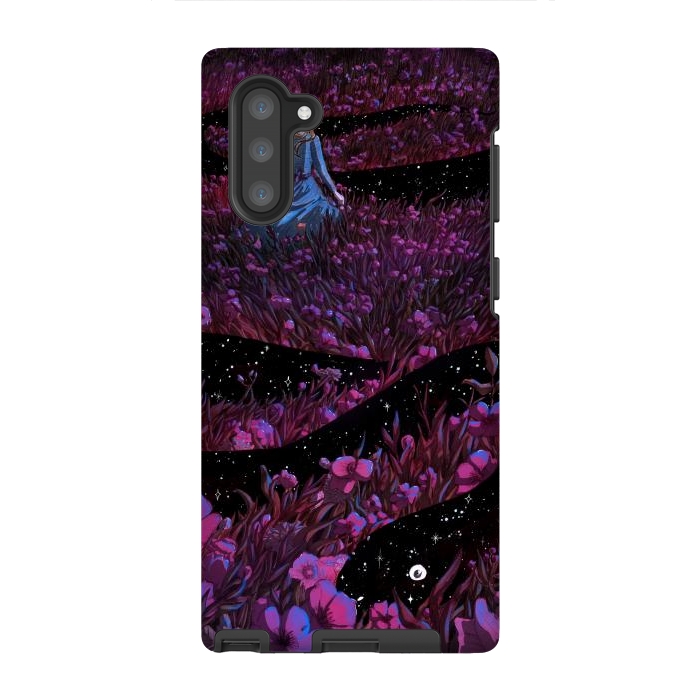 Galaxy Note 10 StrongFit Common Garden Snake at Night by ECMazur 