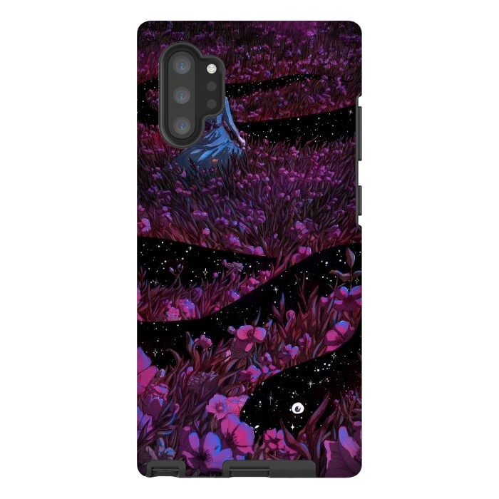 Galaxy Note 10 plus StrongFit Common Garden Snake at Night by ECMazur 
