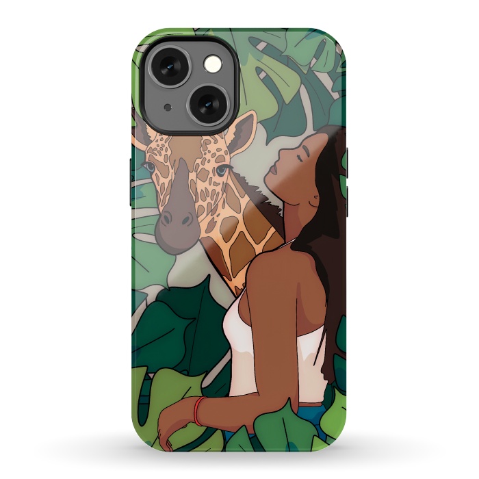 iPhone 13 StrongFit The green jungle girl by Steve Wade (Swade)