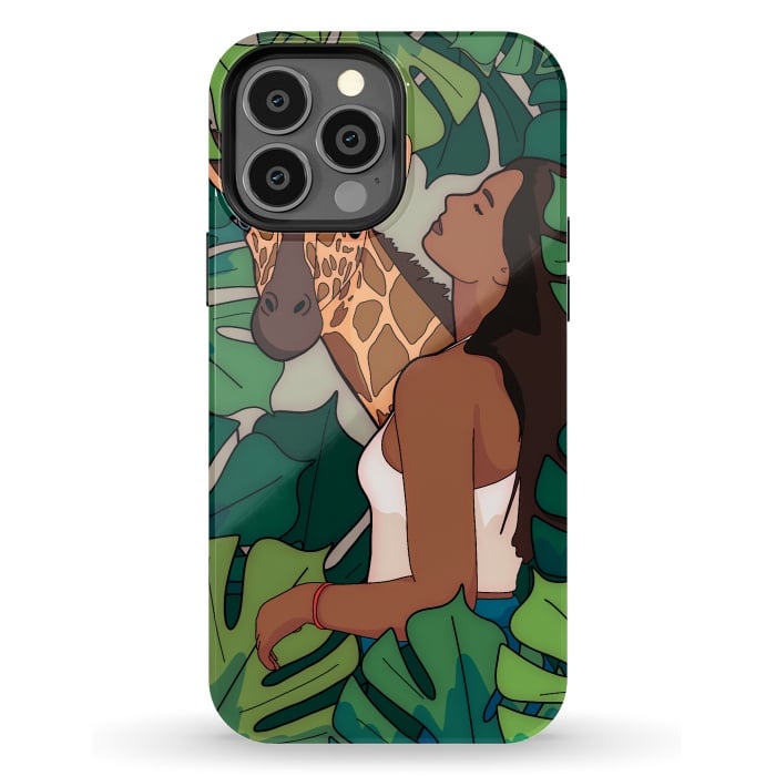 iPhone 13 Pro Max StrongFit The green jungle girl by Steve Wade (Swade)