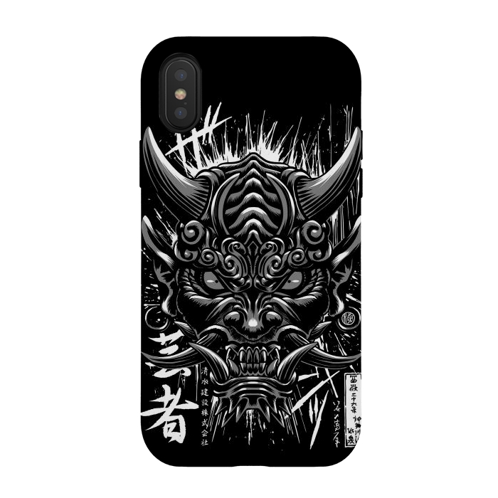 iPhone Xs / X StrongFit Japanese oni demon by Alberto