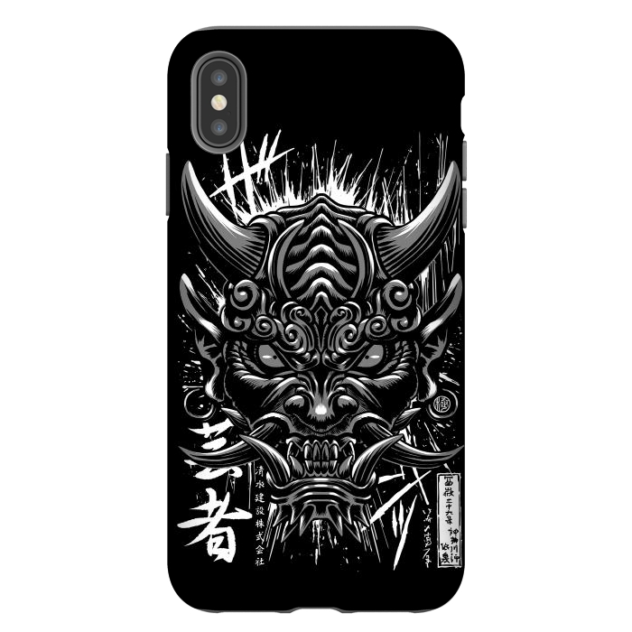 iPhone Xs Max StrongFit Japanese oni demon by Alberto