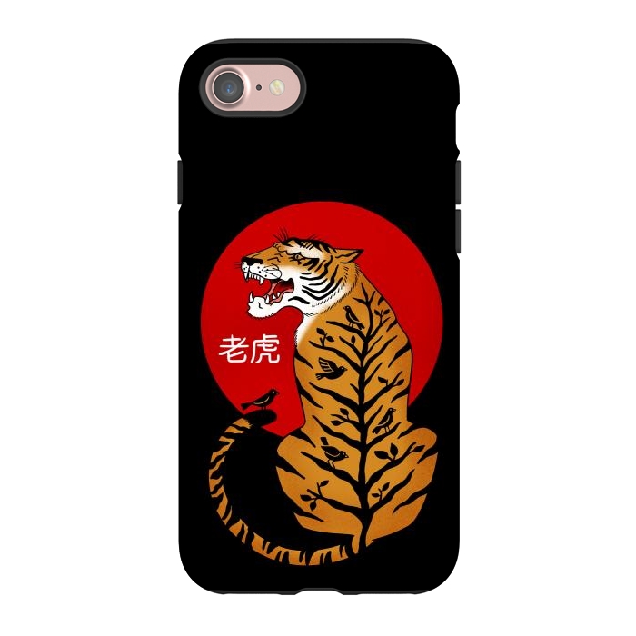 iPhone 7 StrongFit Tiger Chinese by Coffee Man