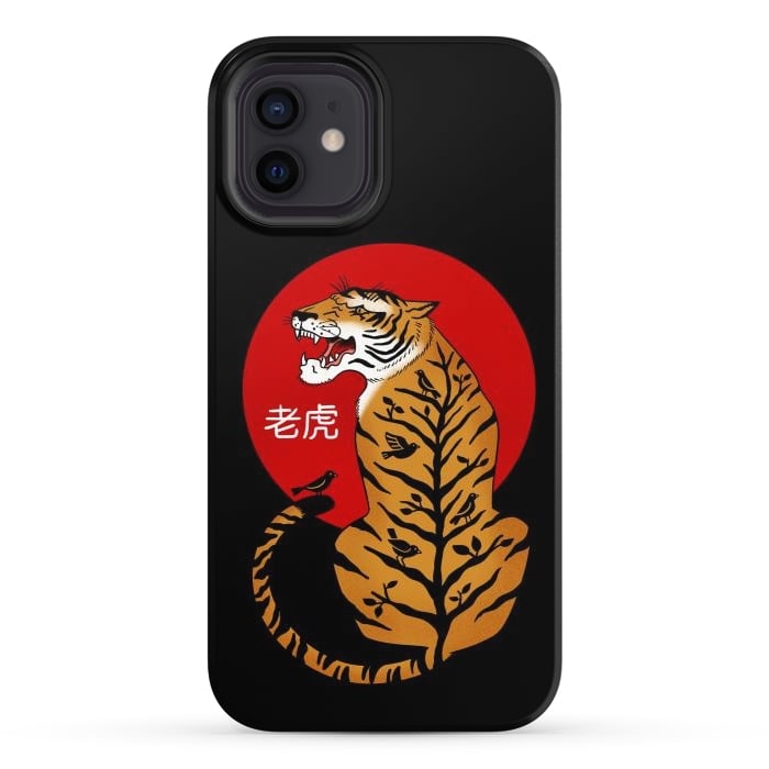 iPhone 12 StrongFit Tiger Chinese por Coffee Man