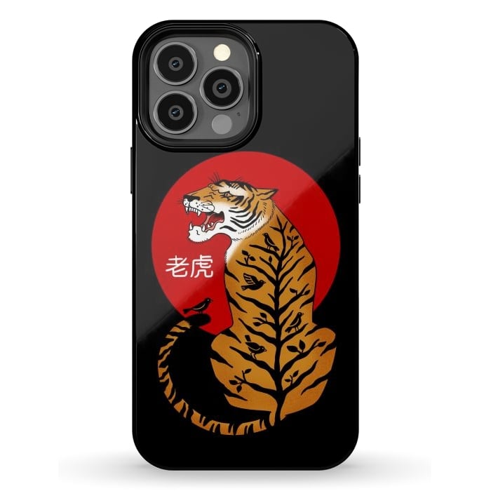 iPhone 13 Pro Max StrongFit Tiger Chinese by Coffee Man
