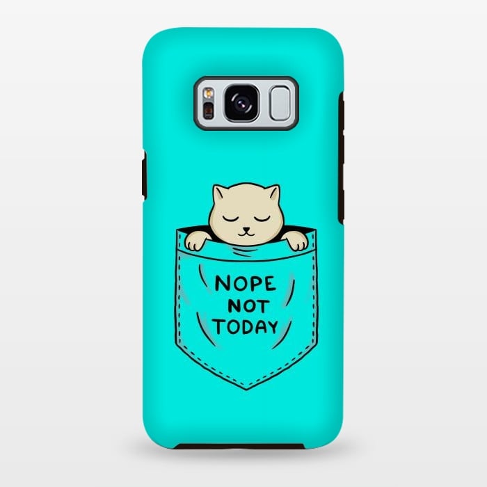 Galaxy S8 plus StrongFit Cat Pocket by Coffee Man