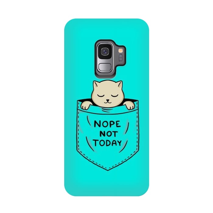 Galaxy S9 StrongFit Cat Pocket by Coffee Man