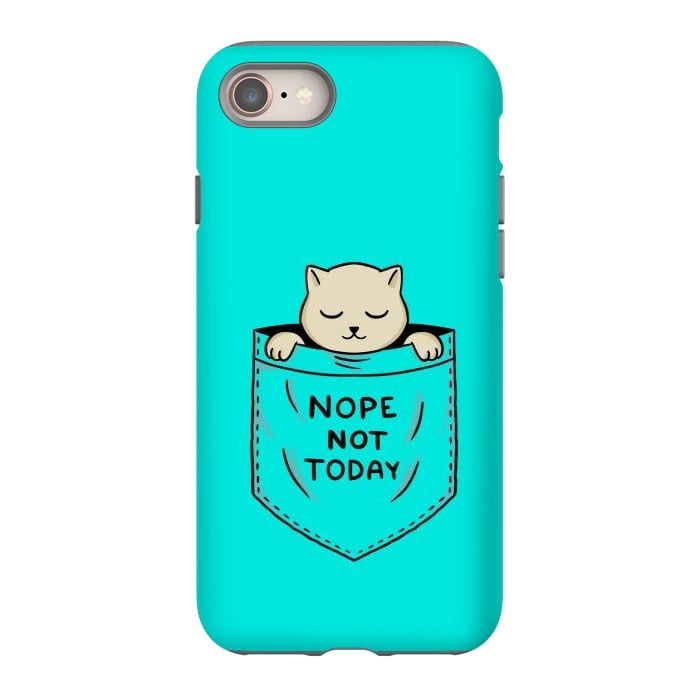 iPhone 8 StrongFit Cat Pocket by Coffee Man