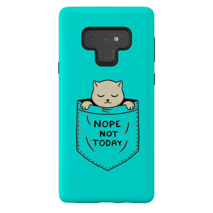 Galaxy Note 9 StrongFit Cat Pocket by Coffee Man