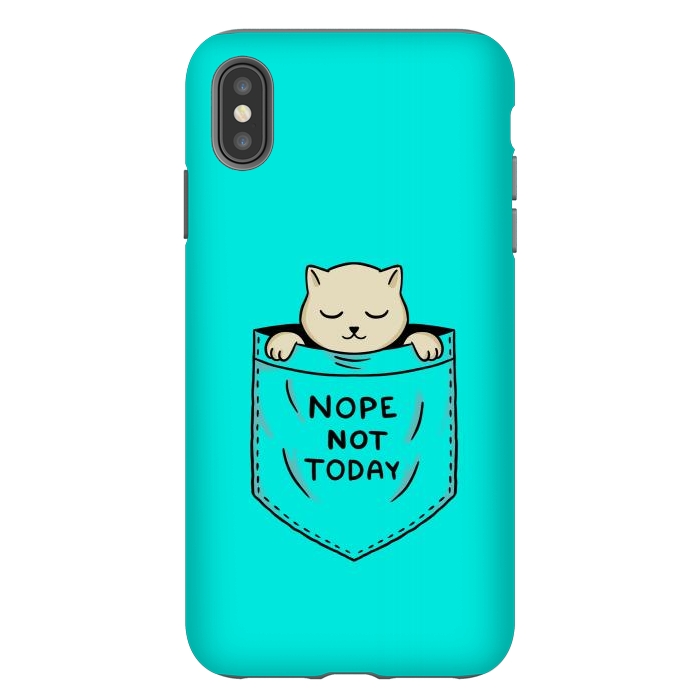 iPhone Xs Max StrongFit Cat Pocket by Coffee Man