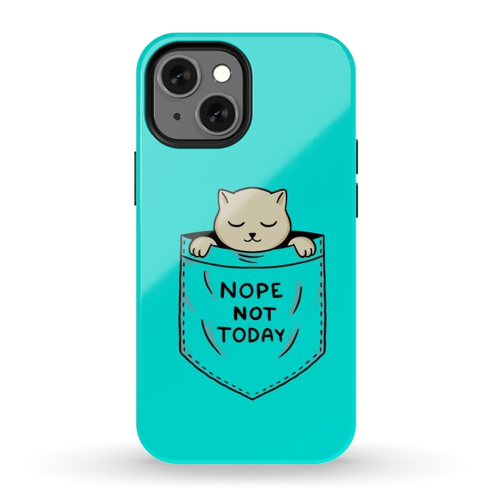 iPhone 12 mini StrongFit Cat Pocket by Coffee Man
