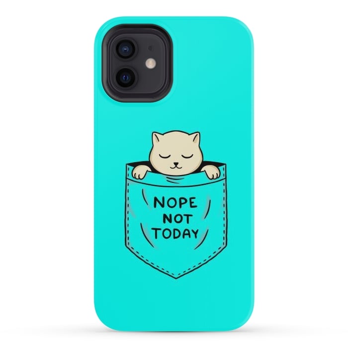 iPhone 12 StrongFit Cat Pocket by Coffee Man