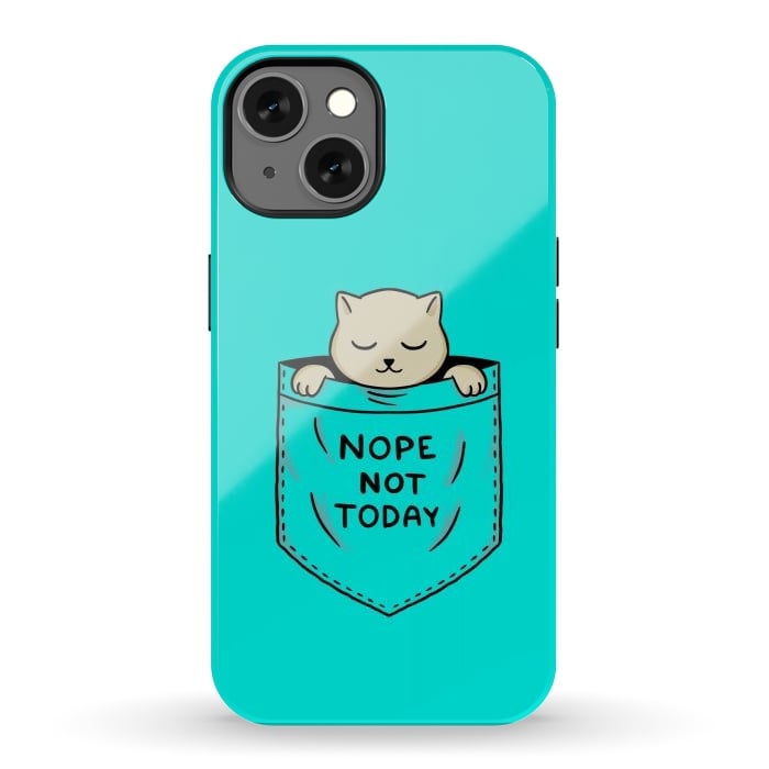 iPhone 13 StrongFit Cat Pocket by Coffee Man