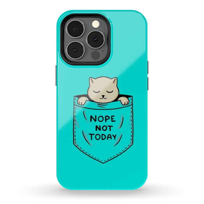 iPhone 13 pro StrongFit Cat Pocket by Coffee Man