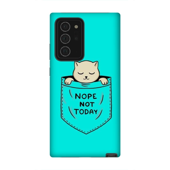 Galaxy Note 20 Ultra StrongFit Cat Pocket by Coffee Man