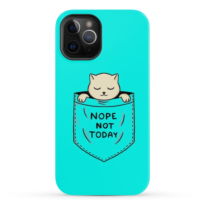 iPhone 12 Pro Max StrongFit Cat Pocket by Coffee Man