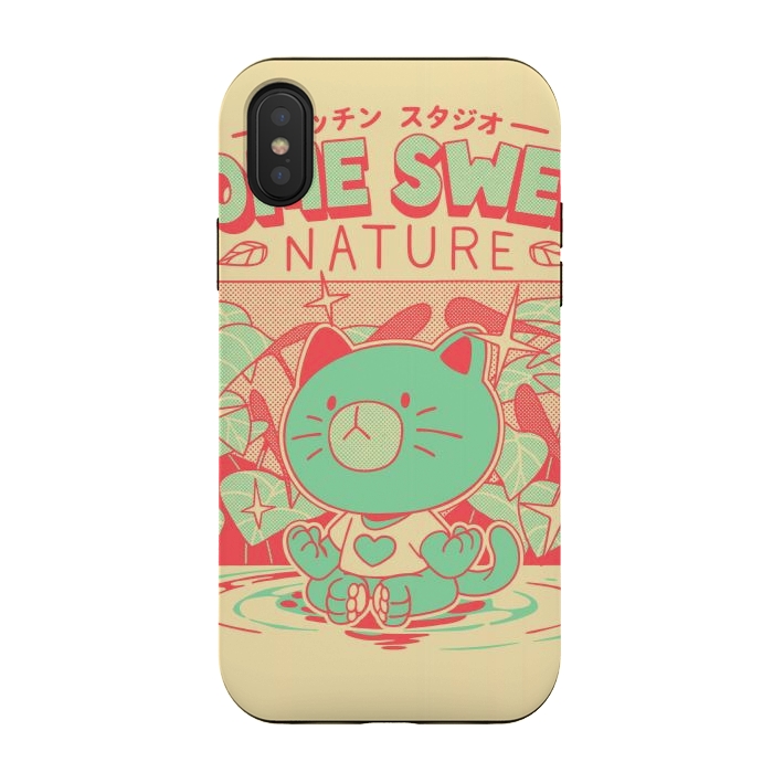 iPhone Xs / X StrongFit Home Sweet Nature by Ilustrata