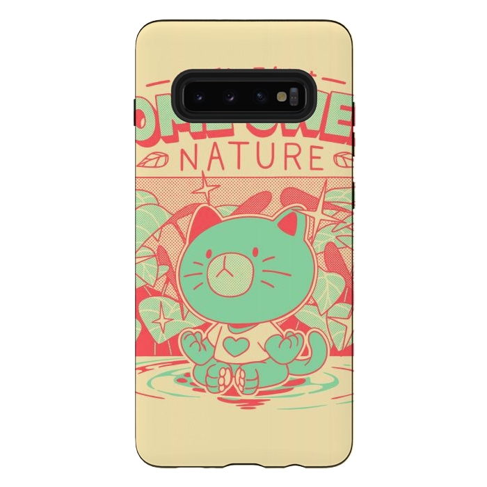 Galaxy S10 plus StrongFit Home Sweet Nature by Ilustrata